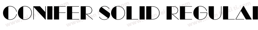 Conifer Solid Regular字体转换